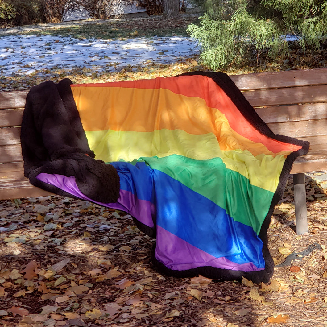 Rainbow Pride Flag Blanket